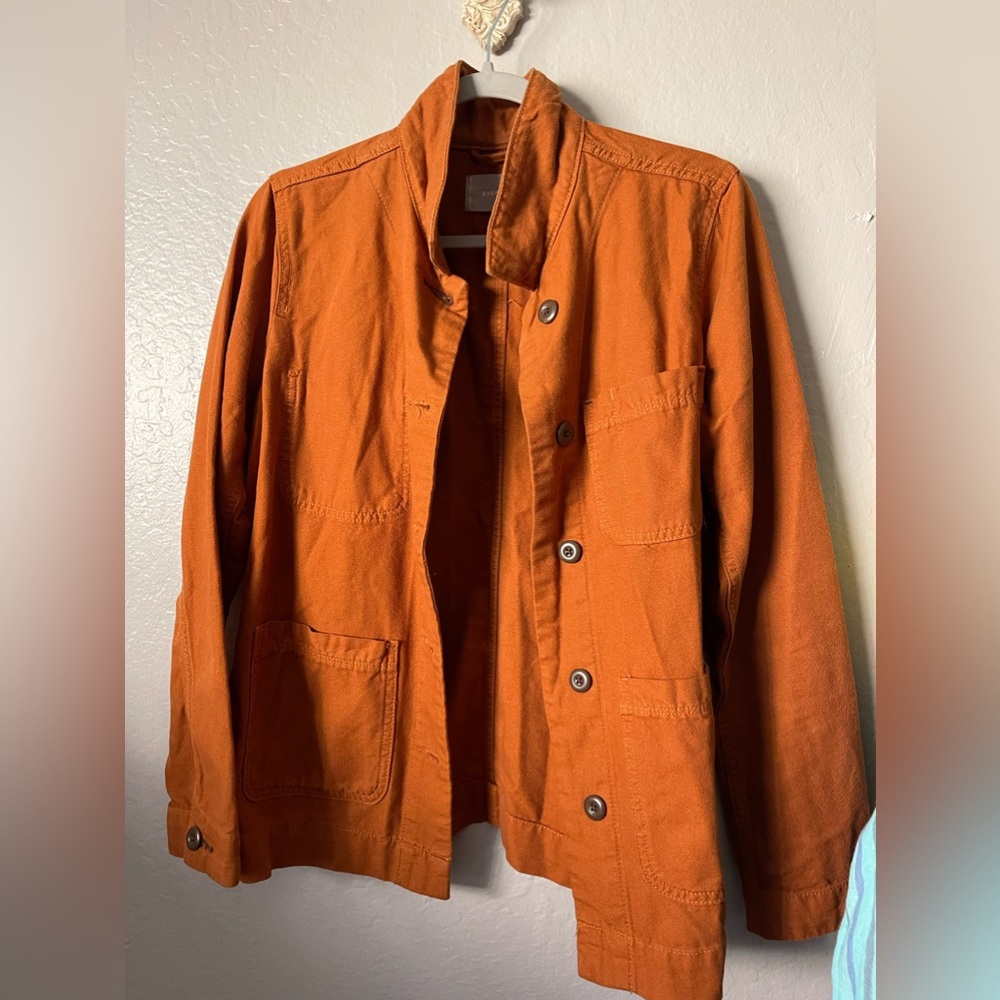 Everlane Shacket Size Medium Rust - image 1